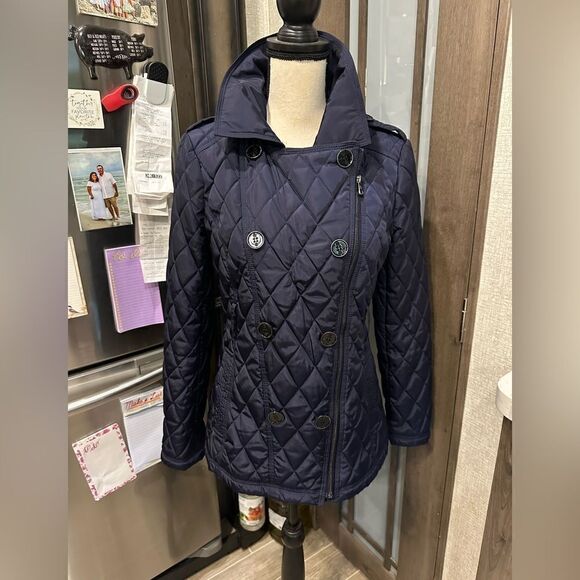 Jessica Simpson Navy Quilted Jacket - Picture 1 of 5